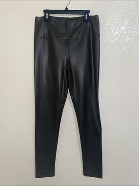 7 For All Mankind Brown Faux Leather Leggings - M